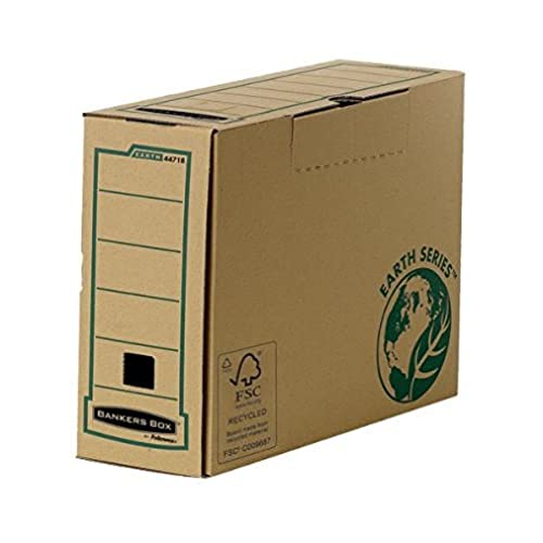 Bankers Box Earth Series - Ultimate Box Ordner, A4, brauner Papierbogen, Rückenbreite 100 mm, braun (20 Stück) von Fellowes