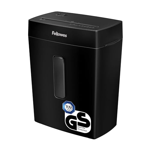 Fellowes Aktenvernichter, Papierschredder für 8 Blatt Partikelschnitt, Aktenvernichter P4, Schredder für Zuhause und Homeoffice, 15L Papierkorb, verarbeitet Kreditkarten, Heftklammern, Schwarz Fellowes Aktenvernichter, Papierschredder für 8 Blatt Partikelschnitt, Aktenvernichter P4, Schredder für Zuhause und Homeoffice, 15L Papierkorb, verarbeitet Kreditkarten, Heftklammern, Schwarz von Fellowes
