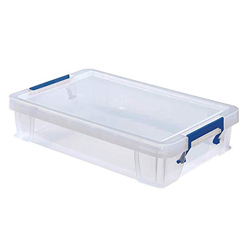 Fellowes Aufbewahrungsboxen Bankers Box ProStore 5,5L 5,5 Liter, Außenmaße: 395x253x90mm (B x T x H), Kunststoff (PP), transparent von Fellowes