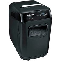 Fellowes AutoMax 200C Aktenvernichter mit Partikelschnitt P-4, 4 x 38 mm, bis 200 Blatt, schwarz von Fellowes