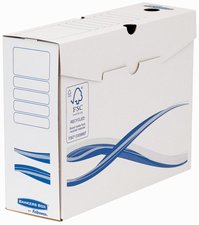 Fellowes BANKERS BOX Basic ArchivSchachtel, blau, B100 mm Fellowes BANKERS BOX Basic ArchivSchachtel, blau, B100 mm von Fellowes