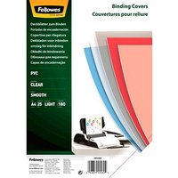 Fellowes Deckfolien für Bindemappen transparent, DIN A4 0,18 mm, 25 St. von Fellowes