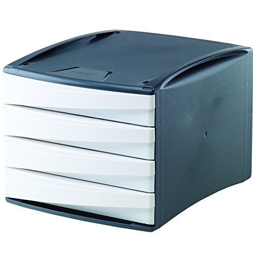 Fellowes G2Desk mit 4 Schubladen aus 80% Recyclingmaterial, dunkelgrau/weiß Fellowes G2Desk mit 4 Schubladen aus 80% Recyclingmaterial, dunkelgrau/weiß von BANKERS BOX