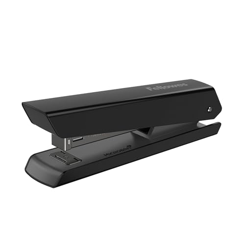 Fellowes Tacker LX820 Klassischer Hefter mit Microban Technologie - 20 Blatt Kapazität - Vollstreifen Heftgerät für 24/6mm und 26/6mm Hefklammern - schwarz - 1 Stück von Fellowes