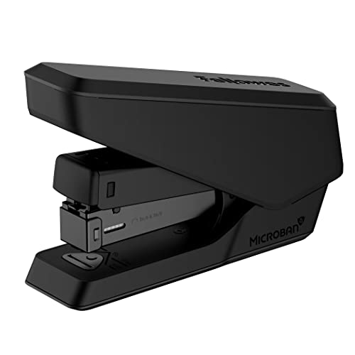 Fellowes LX840 EasyPress Büroheftgerät, müheloses One-Touch, kleines Heftgerät für Klassenzimmer, Zuhause und Büro, hält halbe Heftklammern, 25 Blatt Kapazität, Schwarz von Fellowes