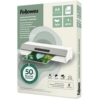 Fellowes Laminierfolien mit 50% recyceltem Anteil glänzend für A4 75-80 micron, 100 St. von Fellowes