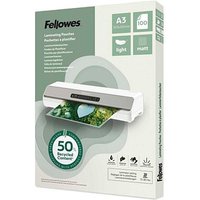 Fellowes Laminierfolien mit 50% recyceltem Anteil matt für A3 75-80 micron, 100 St. von Fellowes