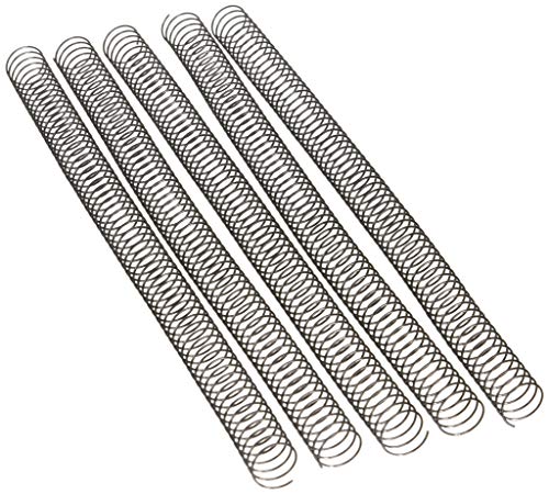 Fellowes Metallspiralen für Bindemaschine, 5:1, 59 Löcher, Schwarz, 25 Stück 16 mm schwarz von Fellowes