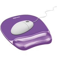 Fellowes Mousepad mit Handgelenkauflage Crystals Gel violett von Fellowes