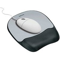 Fellowes Mousepad mit Handgelenkauflage Memory Foam silber von Fellowes