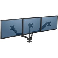 AKTION: Fellowes Monitor-Halterung Platinum Series 8042601 schwarz für 3 Monitore, Tischklemme, Tischbohrung mit CashBack von Fellowes