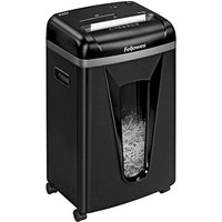 Fellowes Powershred 450M Aktenvernichter mit Partikelschnitt P-5, 2 x 12 mm, bis 9 Blatt, schwarz von Fellowes