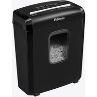 Fellowes Powershred 6M Aktenvernichter mit Partikelschnitt P-4, 4 x 12 mm, bis 6 Blatt, schwarz von Fellowes