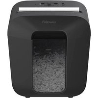 AKTION: Fellowes Powershred LX25 Aktenvernichter mit Partikelschnitt P-4, 4 x 37 mm, bis 6 Blatt, schwarz mit CashBack von Fellowes