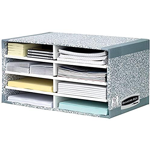 Fellowes R-Kive System Schreibtisch Manager, 1 Stück/Pack aus 100% recyceltem Karton, grau/weiß von Fellowes