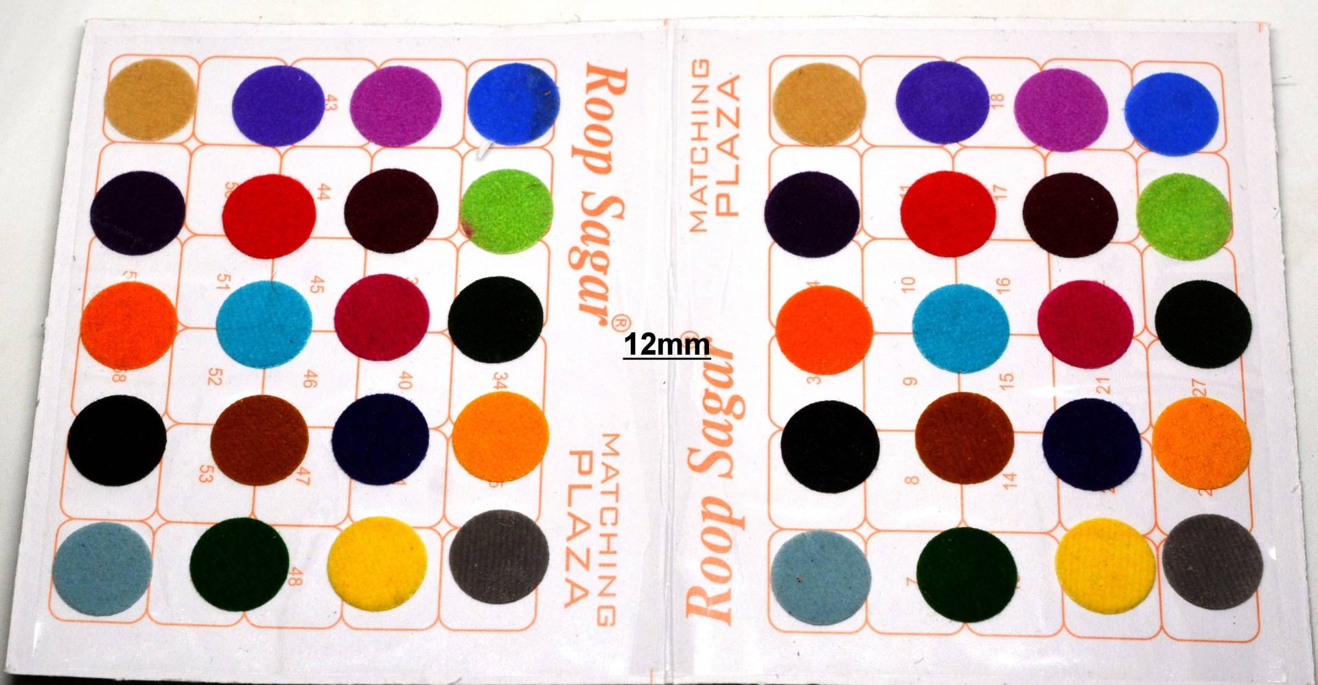 60 Stück Mehrfarbige Runde Bindis, Lässige Bindi, Gesichts Bollywood Selbstklebende Aufkleber, Geschenk Für von FeminaDeals