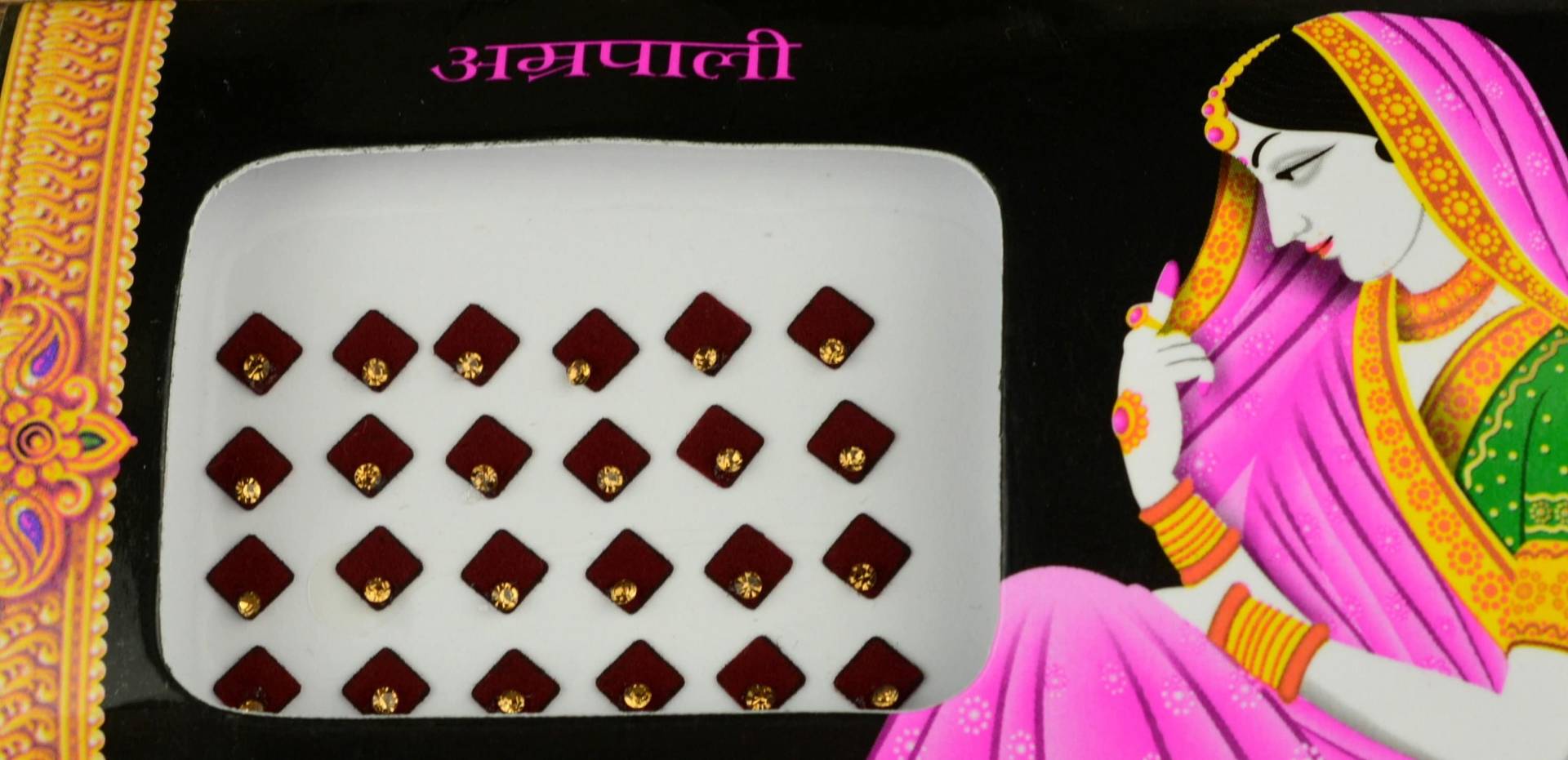 Kastanienbraune Farbe Diamant Form Goldene Bindis, Hochzeit Bindi Schmuck, Bollywood Selbstklebende Aufkleber, Weihnachtsgeschenk Kastanienbraune Farbe Diamant Form Goldene Bindis, Hochzeit Bindi Schmuck, Bollywood Selbstklebende Aufkleber, Weihnachtsgeschenk von FeminaDeals
