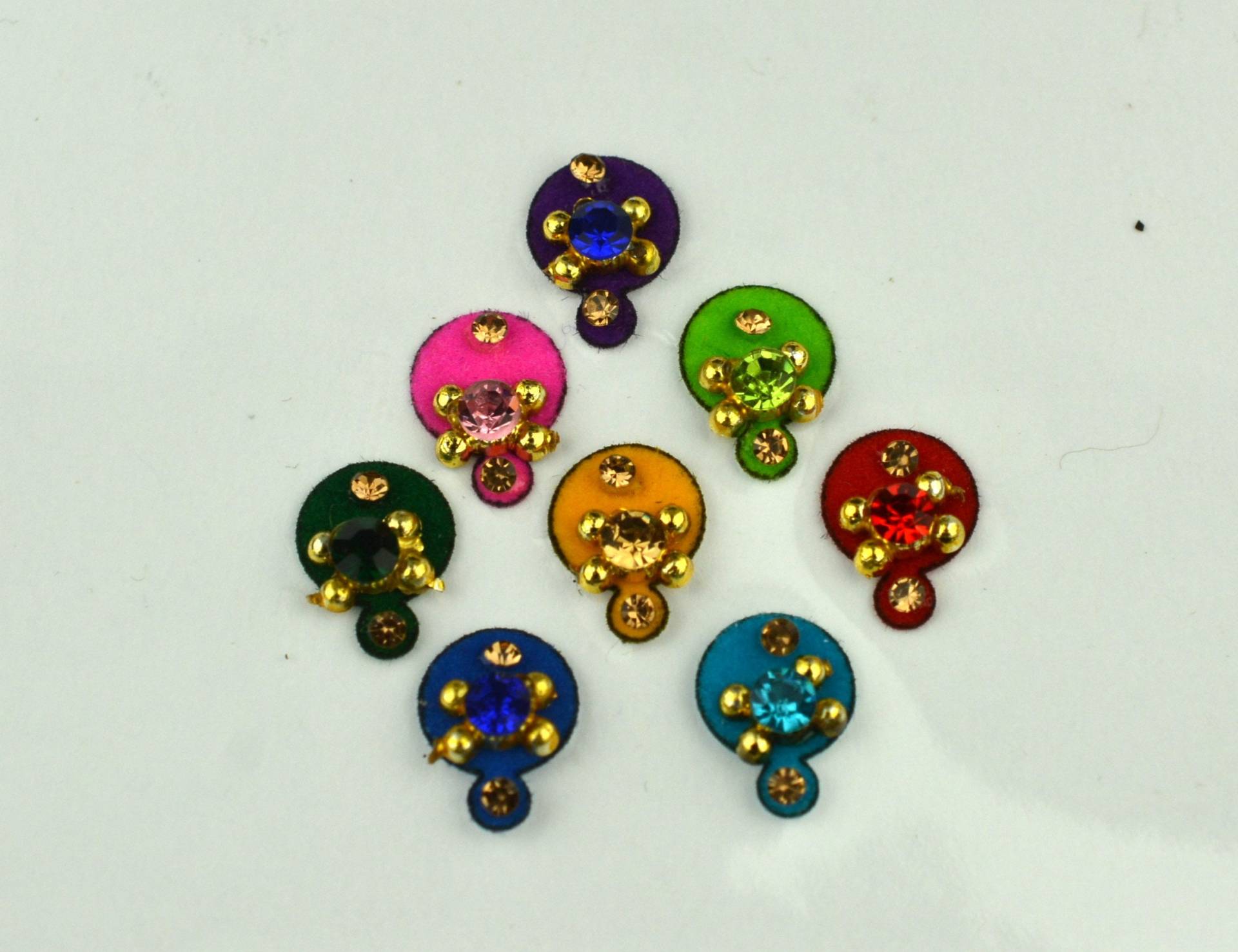 Premium Multi Color Runde Goldene Bindis, Hochzeit Bindis, , Gesicht Bollywood Traditionelle Selbstklebende Aufkleber, Weihnachtsgeschenk Premium Multi Color Runde Goldene Bindis, Hochzeit Bindis, , Gesicht Bollywood Traditionelle Selbstklebende Aufkleber, Weihnachtsgeschenk von FeminaDeals