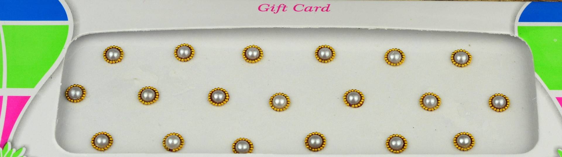 Weiße Perle Gold Runde Bindis Aufkleber, Weiße Bindis, Perlengesichtsjuwelen, Weihnachtsgeschenk von FeminaDeals