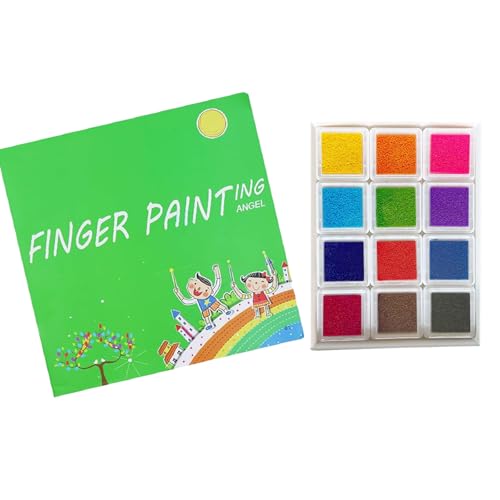 Femnow Fingerfarben Kinder Ungiftig ab 1 Jahr, 12 Farben Fingermalfarben für Kinder Ungiftig mit Malbuch, Fingerfarbe Baby, Sicherer Fingermalfarbe, 30 Seiten Fingerstempel Set Fingerfarben Femnow Fingerfarben Kinder Ungiftig ab 1 Jahr, 12 Farben Fingermalfarben für Kinder Ungiftig mit Malbuch, Fingerfarbe Baby, Sicherer Fingermalfarbe, 30 Seiten Fingerstempel Set Fingerfarben von Femnow