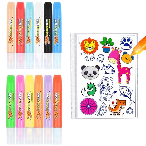 Femnow Window Color Set Kinder, Wassertiere Selber Machen, Marmorierfarbe, Messy Magic Paint, Kreatives für Mädchen, Marmorierset Kinder, Window Color Set Femnow Window Color Set Kinder, Wassertiere Selber Machen, Marmorierfarbe, Messy Magic Paint, Kreatives für Mädchen, Marmorierset Kinder, Window Color Set von Femnow