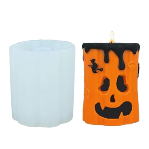 Fenayuu Geistergesicht Kürbis Kerzenform, 3D Halloween Säulenkerze Silikonform, Geeignet Für Kerzen, Epoxidharz, Handgemachte Seife, Halloween Dekoration Fenayuu Geistergesicht Kürbis Kerzenform, 3D Halloween Säulenkerze Silikonform, Geeignet Für Kerzen, Epoxidharz, Handgemachte Seife, Halloween Dekoration von Fenayuu