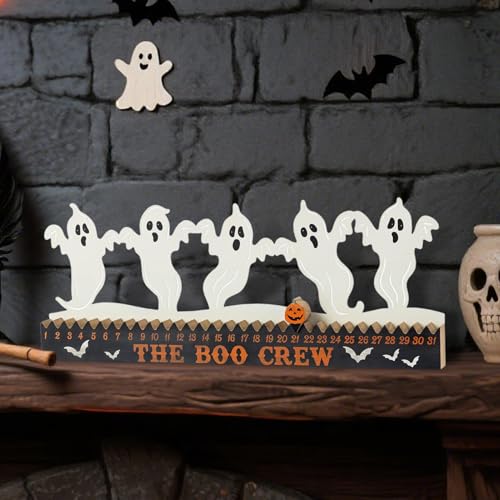 Fenayuu Halloween Countdown Kalender aus Holz | Dekoration - Süße Holzschmuckfigur Für 31 Tage Auf Schreibtisch Und In Wohn- Und Schlafzimmer Fenayuu Halloween Countdown Kalender aus Holz | Dekoration - Süße Holzschmuckfigur Für 31 Tage Auf Schreibtisch Und In Wohn- Und Schlafzimmer von Fenayuu
