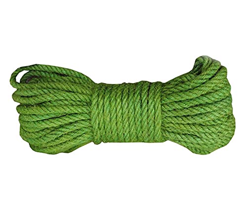100 % natürliche grüne Jute-Seil Weihnachtsdekoration, Schnur Hanfseil für DIY-Projekte, 0,6 cm x 20,1 m 100 % natürliche grüne Jute-Seil Weihnachtsdekoration, Schnur Hanfseil für DIY-Projekte, 0,6 cm x 20,1 m von Fendawn Strive