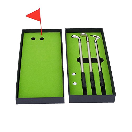 Fendysey Golf-Kugelschreiber-Set, Mini-Kugelschreiber, Schreibwaren-Set, Büro-Zubehör, Mini-Burelspiele, Schreibwaren-Dekoration für Büro Fendysey Golf-Kugelschreiber-Set, Mini-Kugelschreiber, Schreibwaren-Set, Büro-Zubehör, Mini-Burelspiele, Schreibwaren-Dekoration für Büro von Fendysey