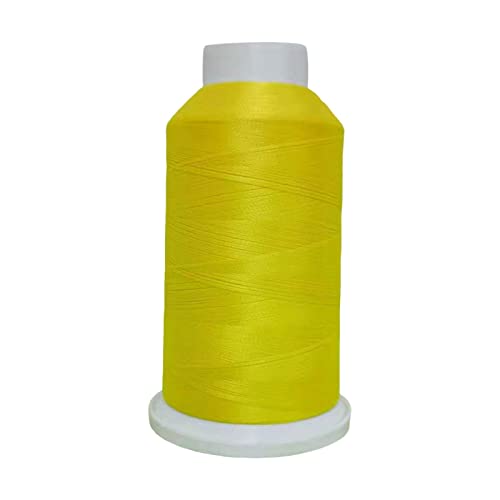 1 x Polyester-Nähgarn, leuchtet im Dunkeln, buntes Stickgarn, Handnähgarn (gelb) von FengQingHuaGG