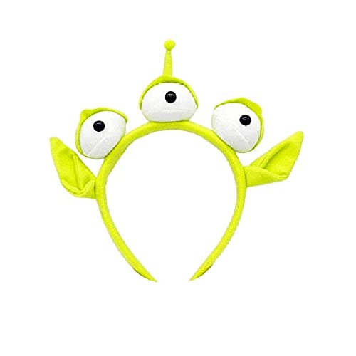 FengQingHuaGG Dreiäugiges Stirnband, Alien-Stirnband, Weltraum-Augapfel-Haarband, pelziger Kostüm-Kopfschmuck, Cosplay-Kopfbedeckung, Zubehör für Erwachsene von FengQingHuaGG
