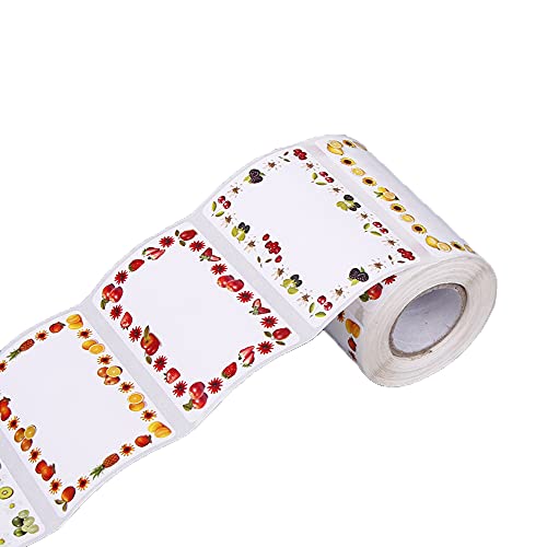 Selbstklebende Glasetiketten, wasserdichte Glasaufkleber mit leicht zu schreibender Oberfläche, für Küche, Gefrierschrank, Lebensmittelflaschen, Marmeladen, 200 Stück von FengQingHuaGG
