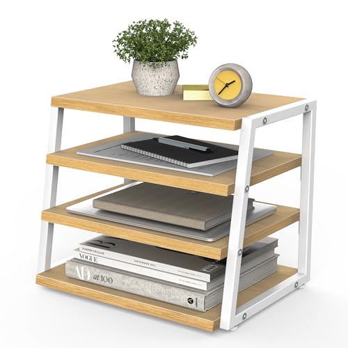 Fenge Schreibtisch Organizer 4 Etagen Holz Dokumentenhalter, A4-Papierablage, Aktenablage, Zeitschriftenhalter, Briefablage, Papier Magazin Organisator für Büro und Zuhause, Eiche Fenge Schreibtisch Organizer 4 Etagen Holz Dokumentenhalter, A4-Papierablage, Aktenablage, Zeitschriftenhalter, Briefablage, Papier Magazin Organisator für Büro und Zuhause, Eiche von Fenge