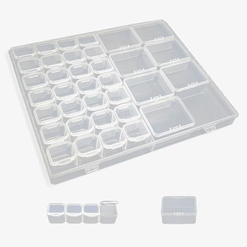 Fengguock Fächer Kunststoff Dosen,Einstellbar Aufbewahrungsboxen Plastik Sortimentsboxen,für Kleinteile Klare Schmuck Sortierboxen,Werkzeugbehälter Schmuck Organizer,Große und kleine Gitter Fengguock Fächer Kunststoff Dosen,Einstellbar Aufbewahrungsboxen Plastik Sortimentsboxen,für Kleinteile Klare Schmuck Sortierboxen,Werkzeugbehälter Schmuck Organizer,Große und kleine Gitter von Fengguock