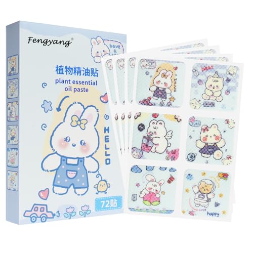 Fengyang® 72Pcs Natürliche Bildaufkleber Für Kinder, Aufkleber Mit Tiermotiven Für Kinder Und Erwachsene, Kann An Der Kleidung Befestigt Werden, Für Outdoor Camping Klettern Laufen (blue) von Fengyang
