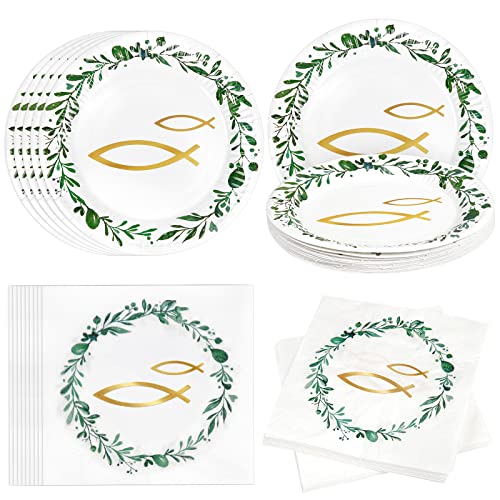 Fennoral 40 Stück Servietten Fisch im grün Kranz Konfirmationsservietten mit Pappteller Kommunion Papierservietten für Jungen Mädchen Baby Shower Geburtstag Taufe Tischdeko Fennoral 40 Stück Servietten Fisch im grün Kranz Konfirmationsservietten mit Pappteller Kommunion Papierservietten für Jungen Mädchen Baby Shower Geburtstag Taufe Tischdeko von Fennoral