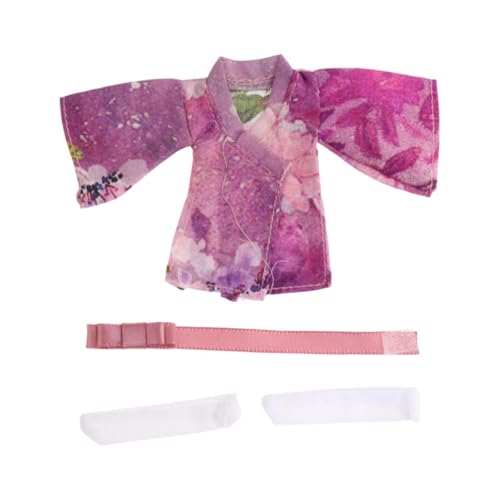 Fenteer 1/12 Skala weibliche Puppe Kimono Kleidung, Kleidung Puppenzubehör Mode Miniatur für 6 -Zoll -Figuren Kostümkleid, Lila Fenteer 1/12 Skala weibliche Puppe Kimono Kleidung, Kleidung Puppenzubehör Mode Miniatur für 6 -Zoll -Figuren Kostümkleid, Lila von Fenteer