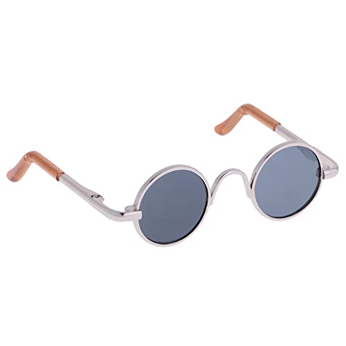 Fenteer 1/3 BJD Hippy Brille Eyewear für SD Puppe, Silber Rahmen Schwarzes Linse Fenteer 1/3 BJD Hippy Brille Eyewear für SD Puppe, Silber Rahmen Schwarzes Linse von Fenteer