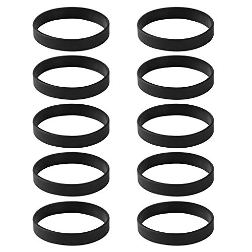 Fenteer 10 Verstellbares Silikagel Armband Gummi Armbänder Sportschmuck armschmuck, Schwarz Fenteer 10 Verstellbares Silikagel Armband Gummi Armbänder Sportschmuck armschmuck, Schwarz von Fenteer