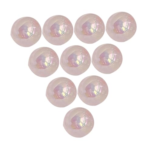 Fenteer 10pcs 16mm Acrylperlen professionelle Ornament Dekor DIY Supplies Perlenzubehör Haltbarkeit Kunst Schmuck Perlen Making Perlen, Rosa von Fenteer