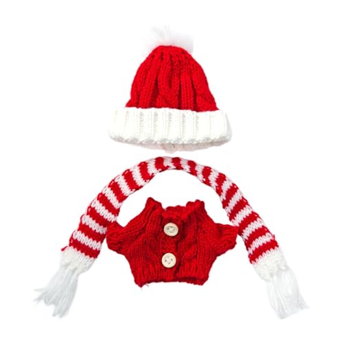 Fenteer 15cm-17cm Plüsch Puppe Kleidung Cartoon Mode Bequeme Kuscheltiere Kleidung Cosplay Dress up Puppe Kostüm Puppe Kleidung, Pullover-schal-mütze Fenteer 15cm-17cm Plüsch Puppe Kleidung Cartoon Mode Bequeme Kuscheltiere Kleidung Cosplay Dress up Puppe Kostüm Puppe Kleidung, Pullover-schal-mütze von Fenteer