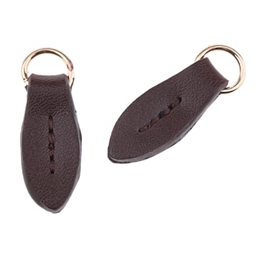 Fenteer 2 Stücke Reißverschluss Anhänger zipper tag pulls Ersatz Slider Für Geldbörse Tasche, Kaffee, M von Fenteer