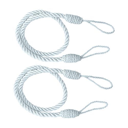 Fenteer 2pcs Raffhalter mit für Gardinen Vorhänge, Silber-Grau von Fenteer