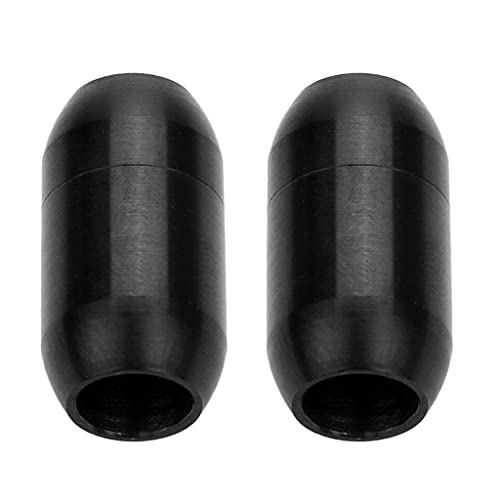Fenteer 2pcs Spalte Magnetverschluss Verschluss Magnet Kettenverschluss Für die Schmuckherstellung - schwarz, 4 mm von Fenteer