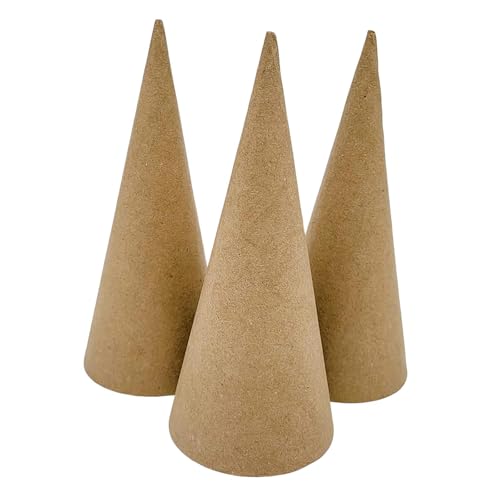 Fenteer 3X Pappmaché-Kegel Weihnachtsbaumschmuck DIY Kunsthandwerk zum Basteln mit offenem zum Verschönern Scrapbooking Dekorieren, 15cm Fenteer 3X Pappmaché-Kegel Weihnachtsbaumschmuck DIY Kunsthandwerk zum Basteln mit offenem zum Verschönern Scrapbooking Dekorieren, 15cm von Fenteer