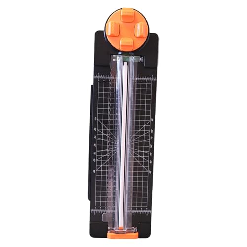 Fenteer 4-in-1-Papierschneider, Trimmer, gerade, gewellt, gepunktet, Rillmaschine, Bastelpapier, Schneidemaschine für Etiketten, Sammel, Büro, Schwarz von Fenteer