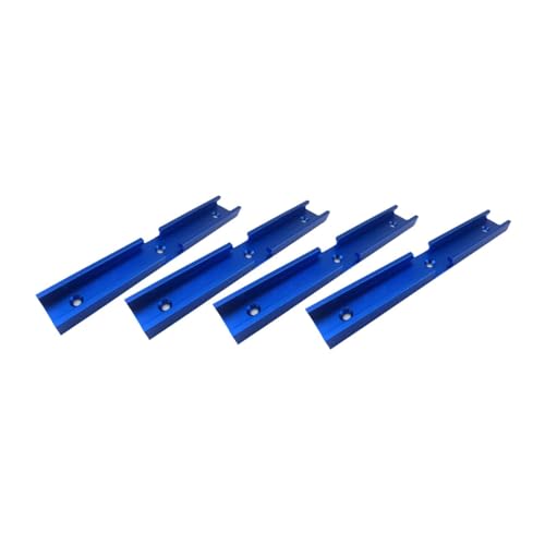 Fenteer 4PCS Woodworking T -Tracks Double Cut Profile Tracks Universal Cross Connector für Bohrmaschine Pressetabelle DIY Routertabelle, Blau Fenteer 4PCS Woodworking T -Tracks Double Cut Profile Tracks Universal Cross Connector für Bohrmaschine Pressetabelle DIY Routertabelle, Blau von Fenteer