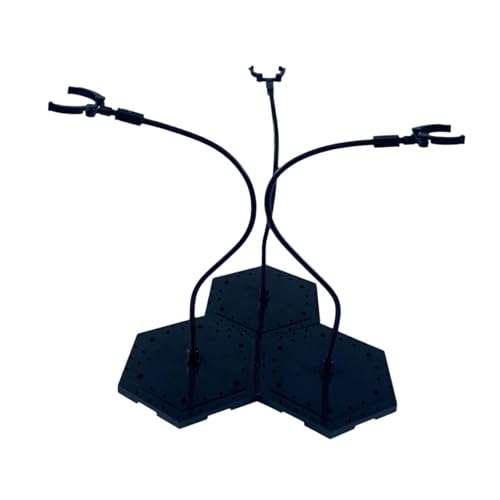 Fenteer Actionfigurenständer-Montage, Actionfiguren-Displayhalter, Basis-Organizer, leicht, praktisch, Puppenständer, Puppenzubehör, Schwarz von Fenteer