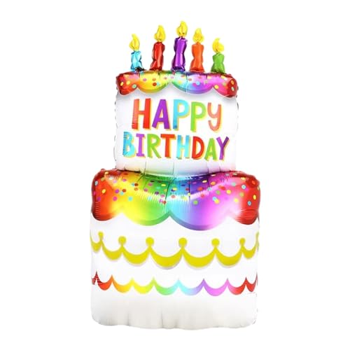 Fenteer Alles Gute zum Geburtstag Kuchen Ballon Vatertagsgeschenke für Papa Große Geburtstagsballon-Requisiten für Party-Feiertagsfeiern Papa Vater, 2 Lagen 109cmx61cm von Fenteer