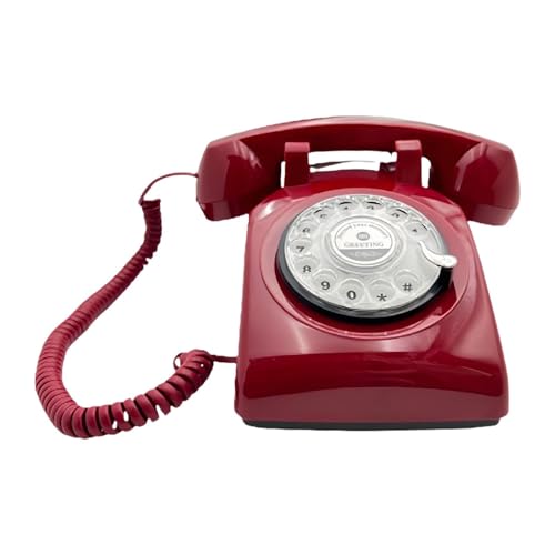 Fenteer Audio-Gästebuch-Hochzeitstelefon, Audio-Gästebuch-Nachrichtenrekorder, Vintage-Design, Aufnahme von Audio-Nachrichten für die Brautparty, Rot Fenteer Audio-Gästebuch-Hochzeitstelefon, Audio-Gästebuch-Nachrichtenrekorder, Vintage-Design, Aufnahme von Audio-Nachrichten für die Brautparty, Rot von Fenteer